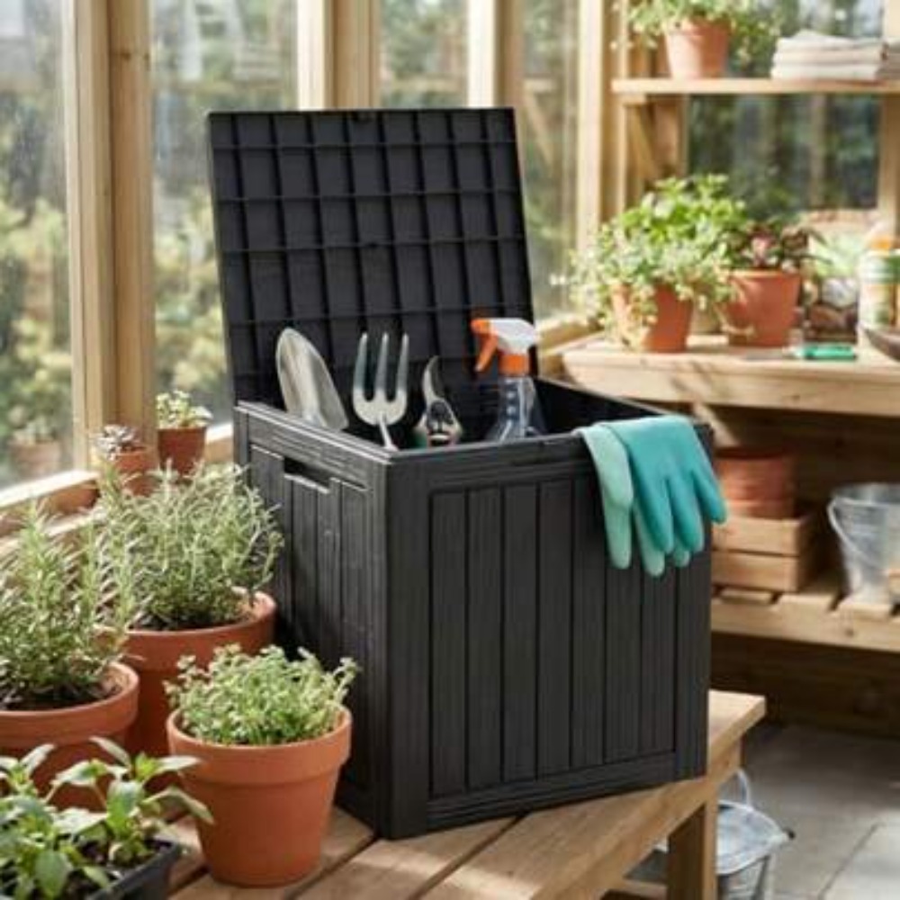 Outdoor Furniture For Pool - Waterproof Resin Outdoor Storage Box with