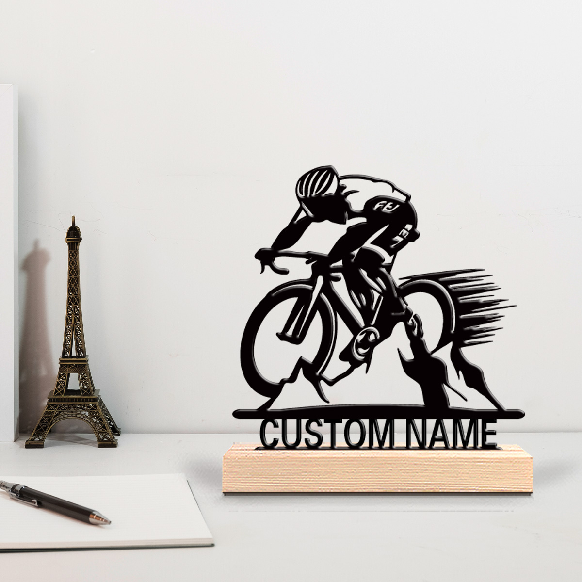 Outdoor Furniture Wood - 1pc Road cycling Custom Letter Metal