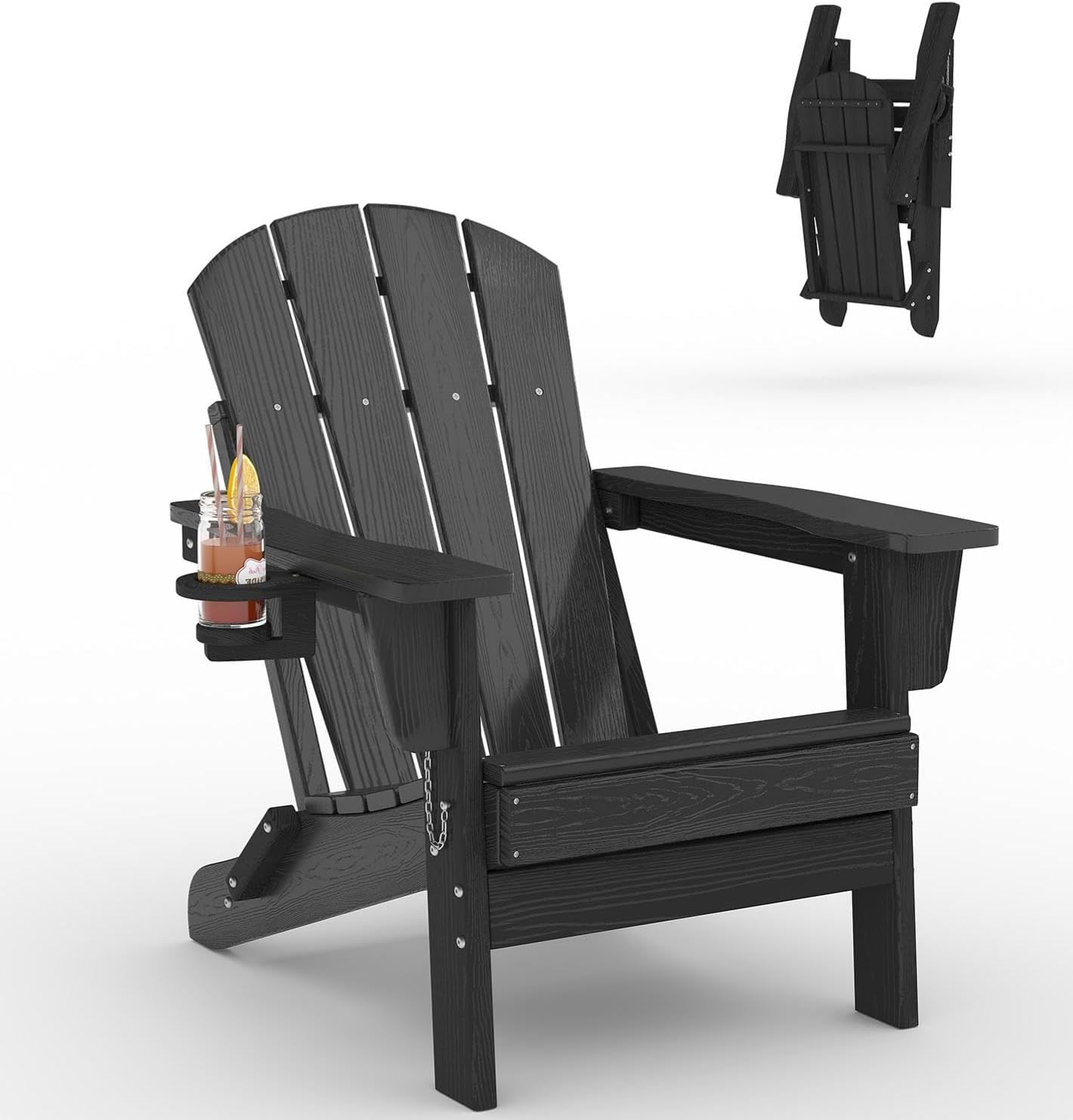 Folding Adirondack Chair HDPE  - Deck Chair Lounger ulasan dan harga