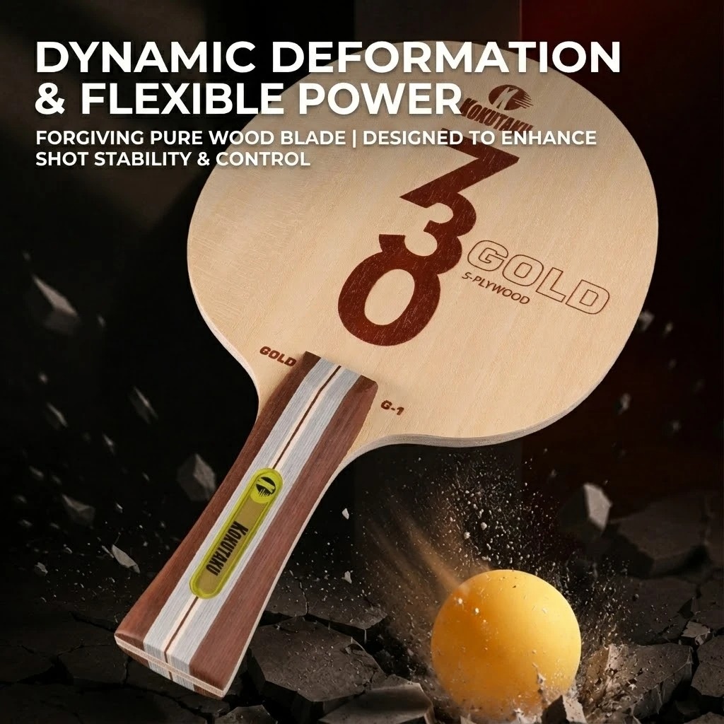Kokutaku Table Tennis Blade FL - Outdoor Furniture Wood ulasan dan harga