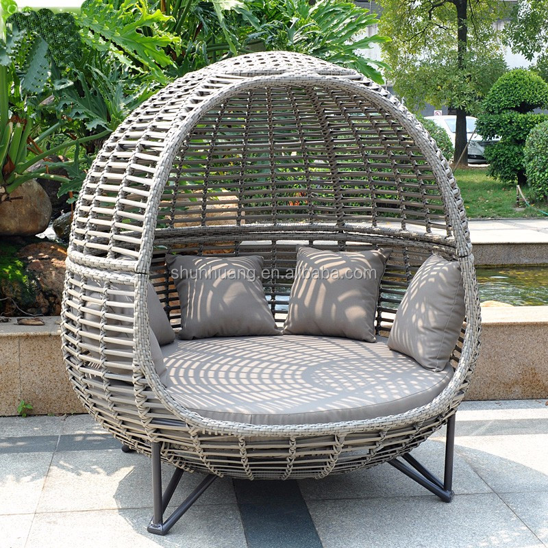 Nordic Patio Canopy Daybed Out - Outdoor Daybed Furniture ulasan dan harga