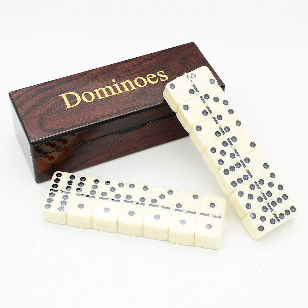 28Pcs Resin Domino Set Classic - Outdoor Furniture Wood ulasan dan harga