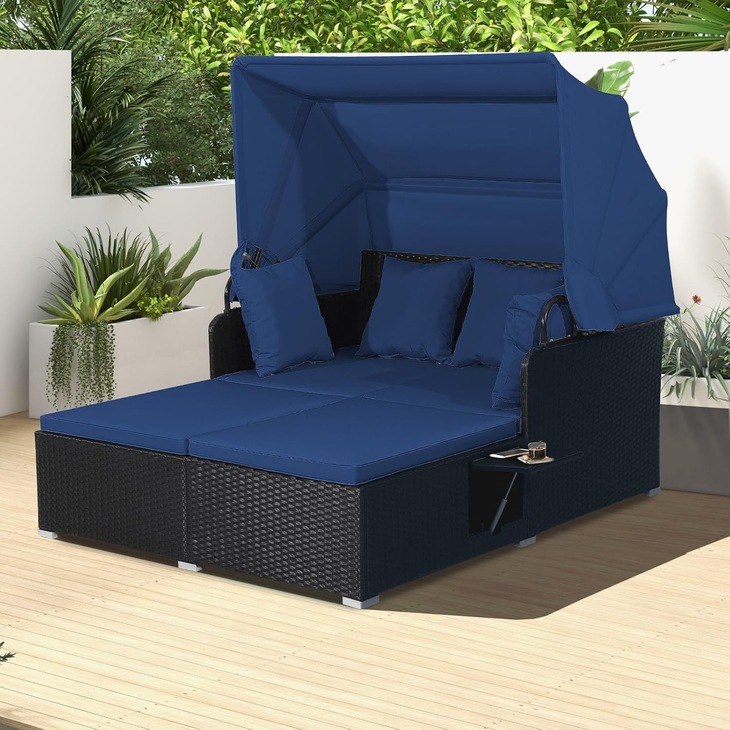 Outdoor Daybed Retractable Can - Outdoor Daybed Furniture ulasan dan harga