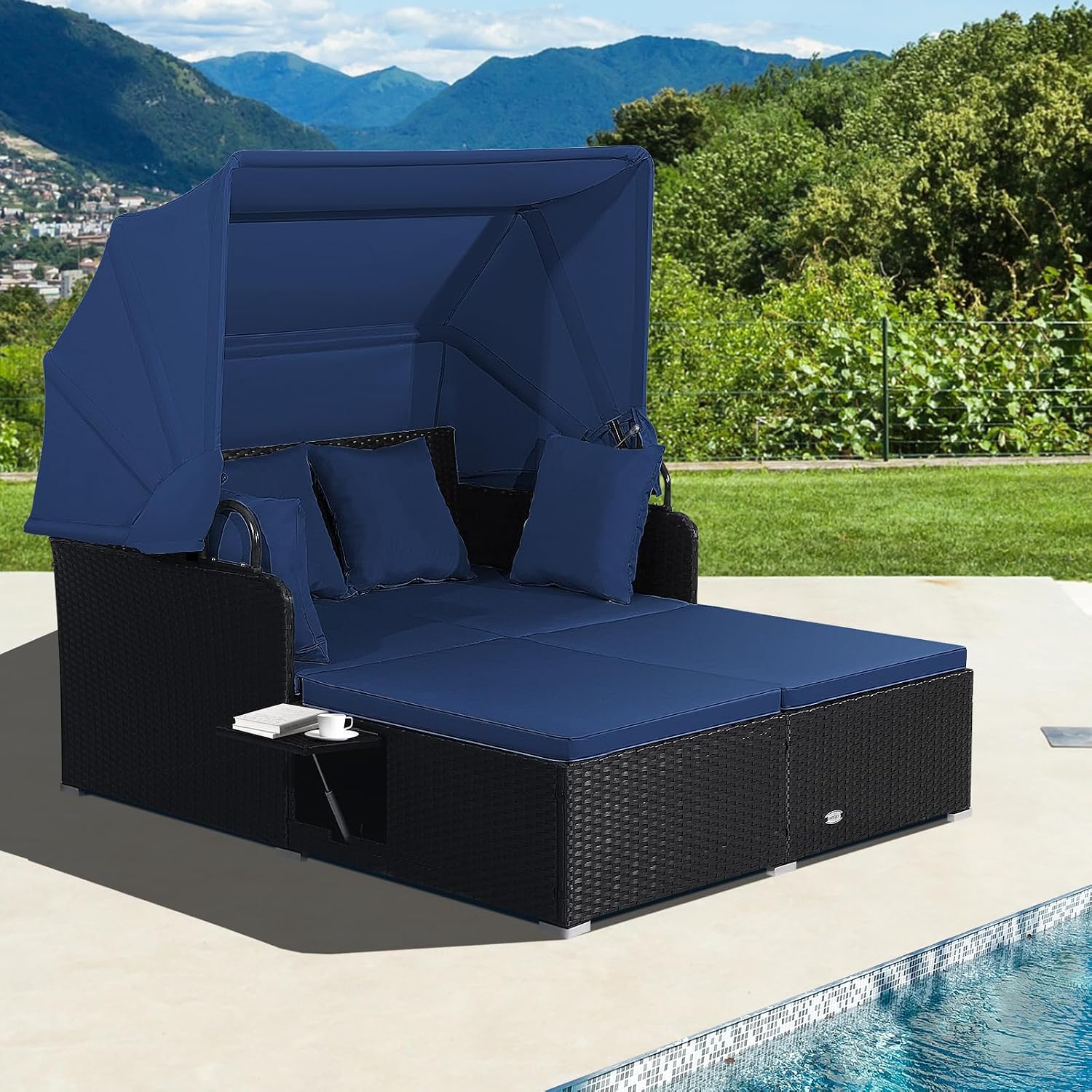 Outdoor Daybed Retractable Can - Outdoor Daybed Furniture ulasan dan harga