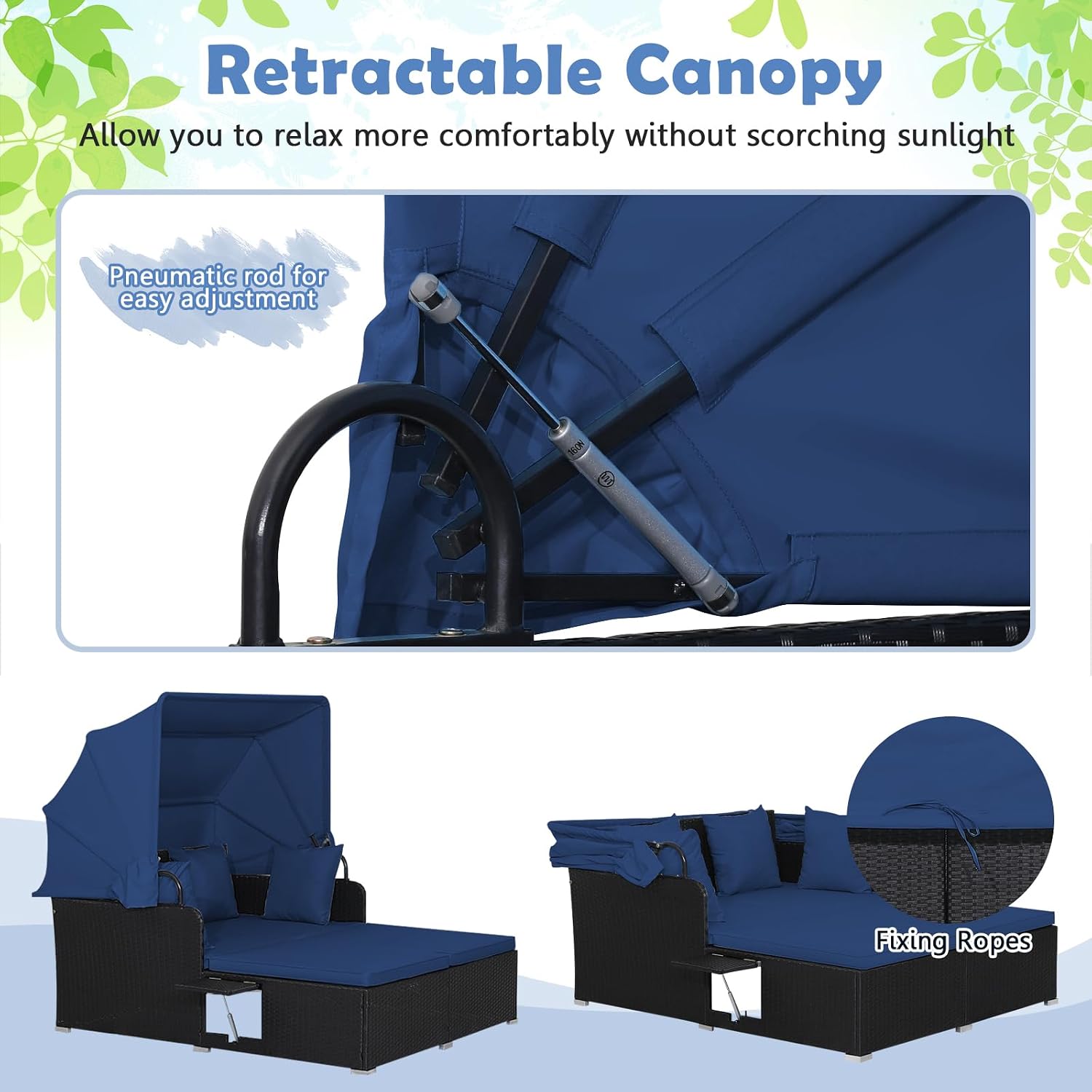 Outdoor Daybed Retractable Can - Outdoor Daybed Furniture ulasan dan harga