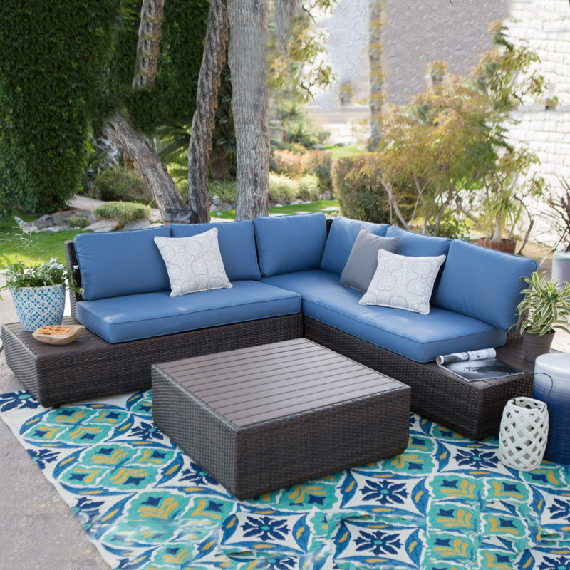Outdoor Sofa Courtyard Rattan  - Outdoor Furniture Hotel ulasan dan harga