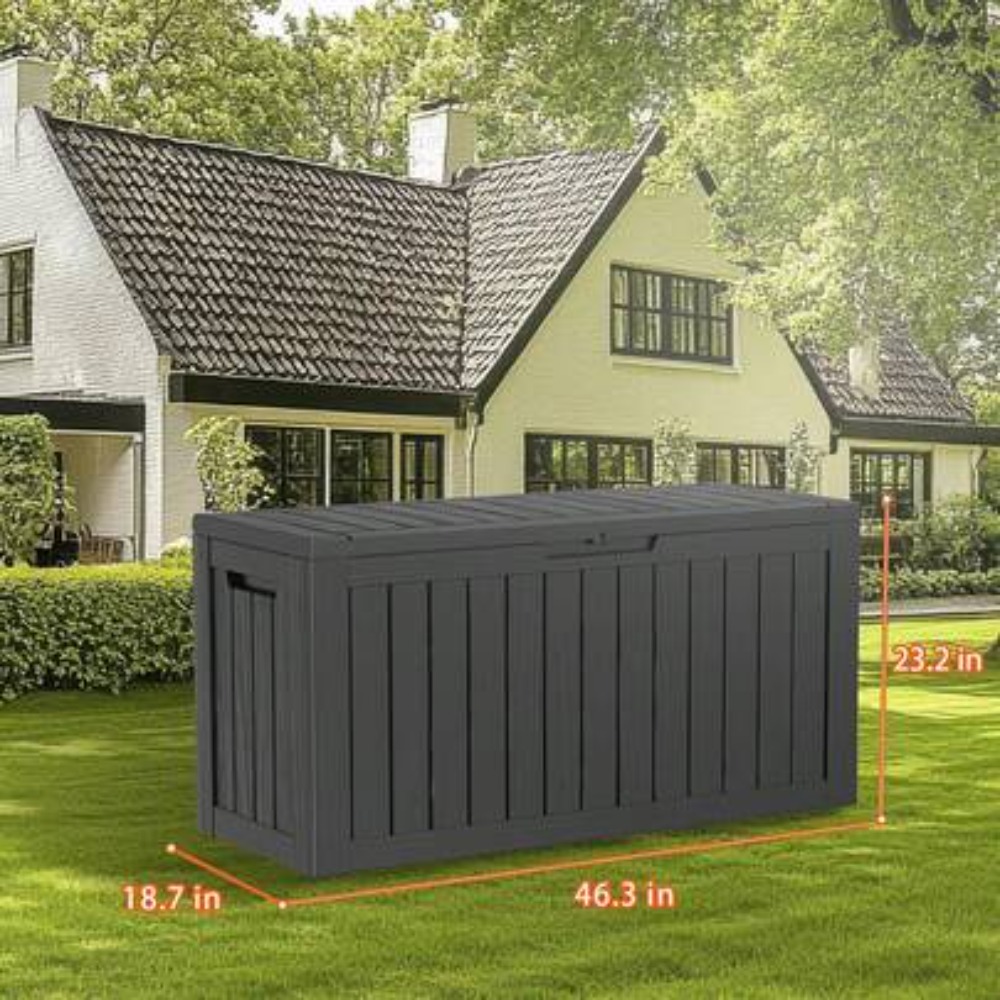 90 Gallon Lockable Resin Deck  - Outdoor Furniture For Pool ulasan dan harga