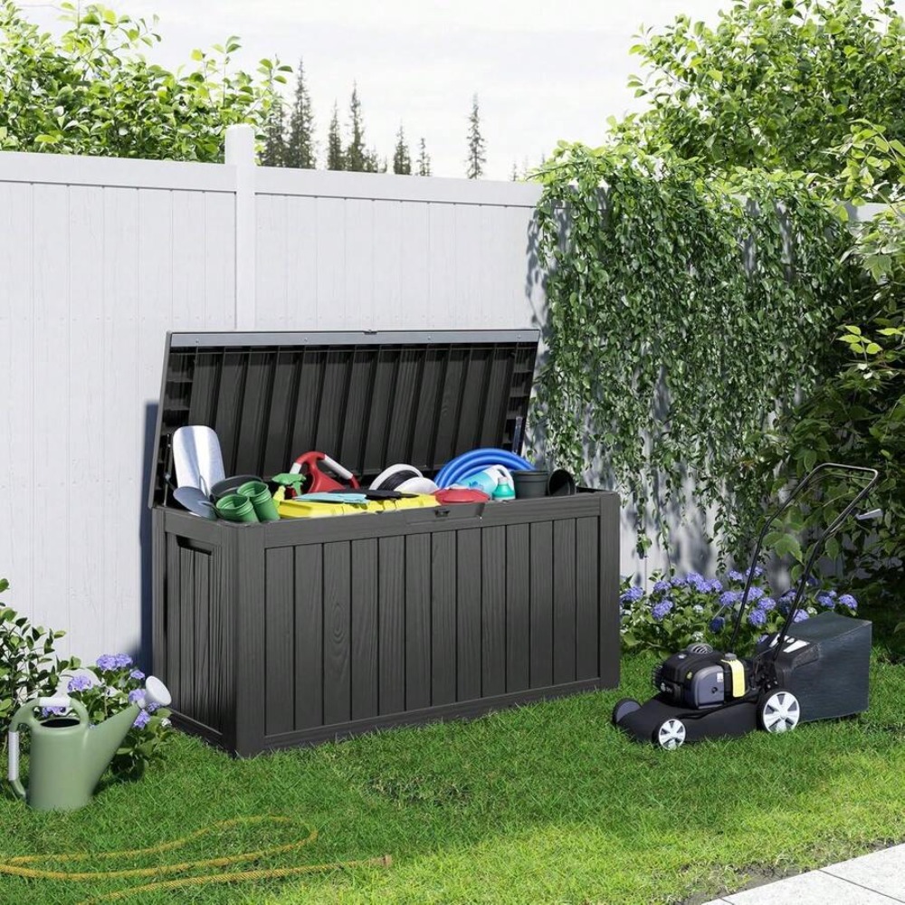 90 Gallon Lockable Resin Deck  - Outdoor Furniture For Pool ulasan dan harga