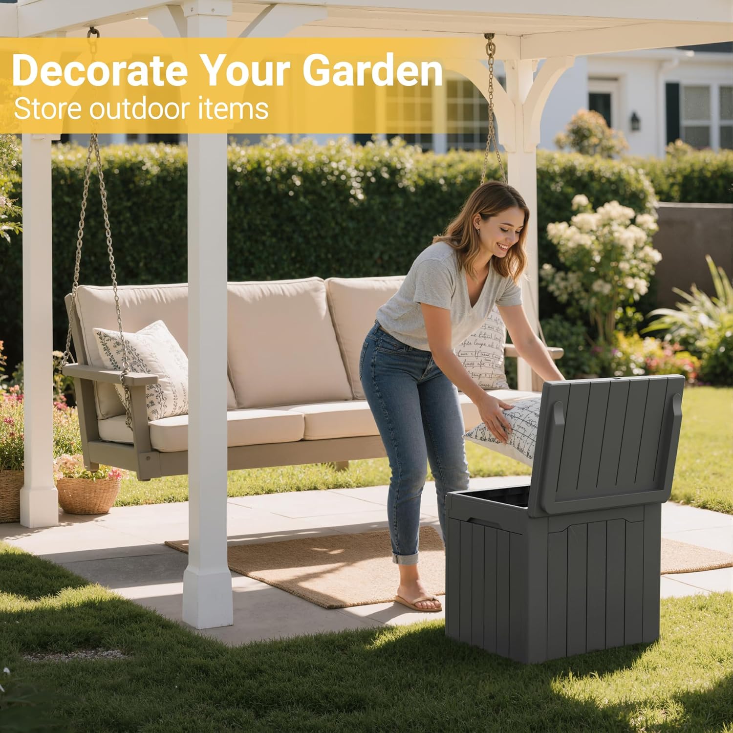 31 Gallon Outdoor Storage Box  - Outdoor Furniture For Pool ulasan dan harga