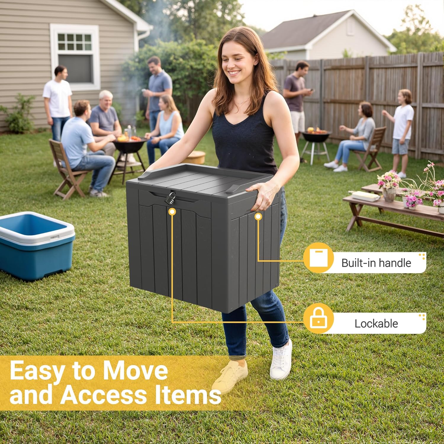 31 Gallon Outdoor Storage Box  - Outdoor Furniture For Pool ulasan dan harga