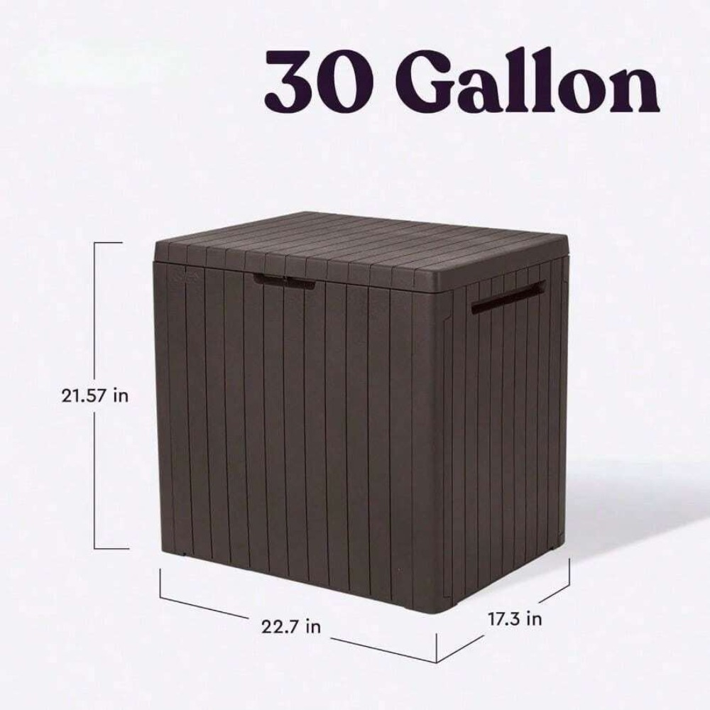 30 Gallon Resin Outdoor Storag - Outdoor Furniture For Pool ulasan dan harga