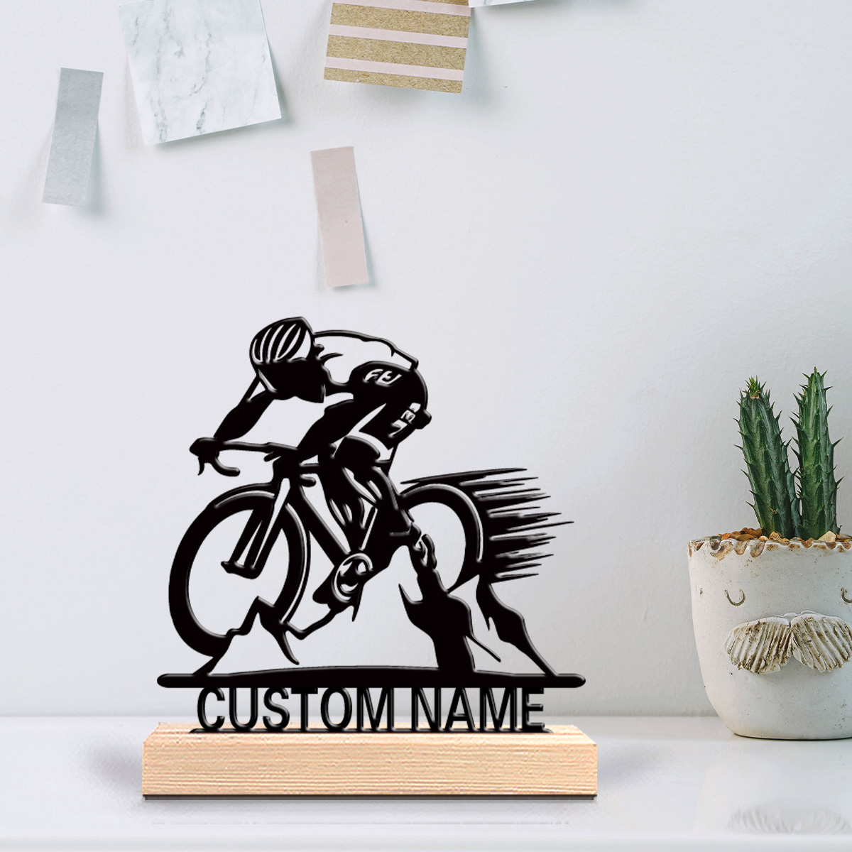 1pc Road cycling Custom Letter - Outdoor Furniture Wood ulasan dan harga