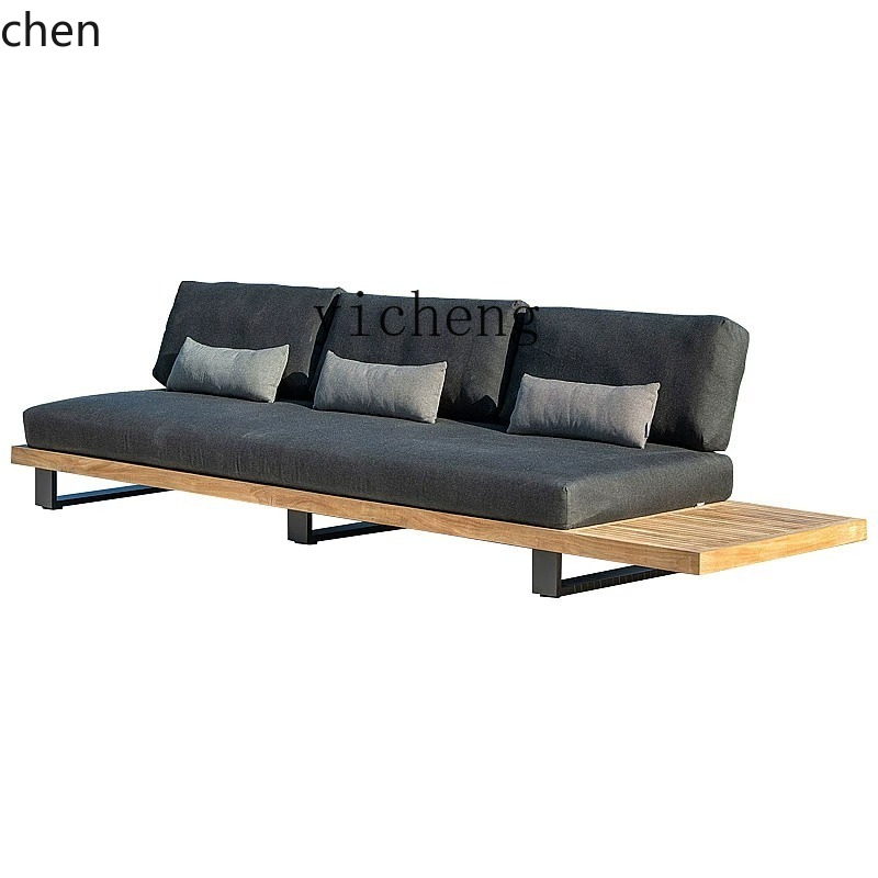 HYS outdoor teak sofa courtyar - Outdoor Furniture Hotel ulasan dan harga